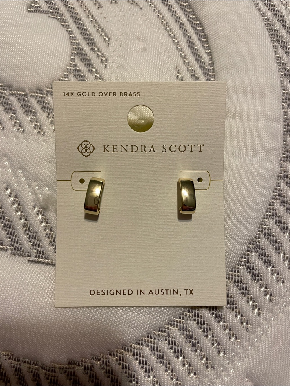 Kendra Scott Small Polished Hoop Earrings - Gold